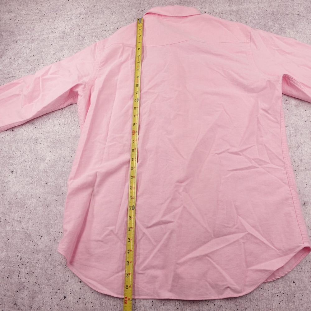 Polo Ralph Lauren Mens Pink Cotton Oxford Western Pearl Snap Front Shirt Large - Picture 9 of 12